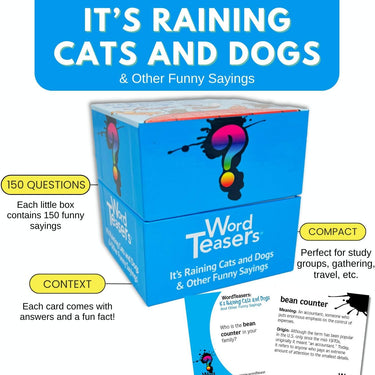 WORD TEASERS It’s Raining Cats and Dogs Conversation Cards