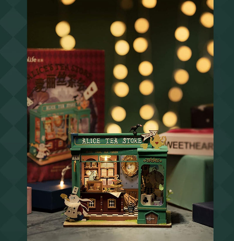 Load image into Gallery viewer, Rolife Alice&#39;s Tea Store DIY Miniature House Kit
