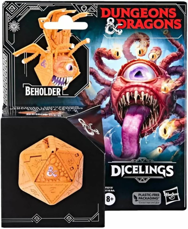 Load image into Gallery viewer, DUNGEONS &amp; DRAGONS Dicelings Beholder Collectible D&amp;D Monster Dice Converting Giant d20 Action Figures Role Playing Dice
