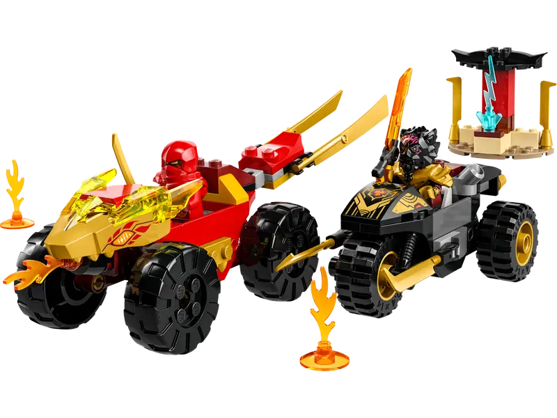 Load image into Gallery viewer, Lego Ninjago Kai and Ras&#39;s Car and Bike Battle 103pc
