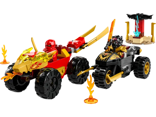 Lego Ninjago Kai and Ras's Car and Bike Battle 103pc