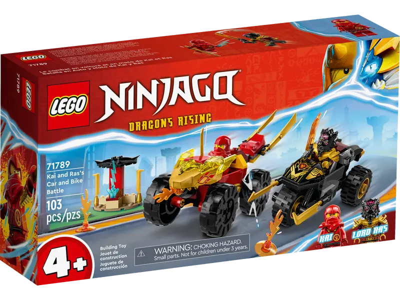 Load image into Gallery viewer, Lego Ninjago Kai and Ras&#39;s Car and Bike Battle 103pc
