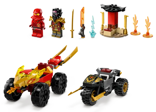 Lego Ninjago Kai and Ras's Car and Bike Battle 103pc