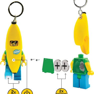 LEGO Minifigures Large 3 Inch Tall Figure Keychain Light - Banana Guy