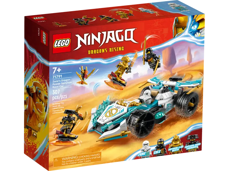 Load image into Gallery viewer, Lego Ninjago Zane’s Dragon Power Spinjitzu Race Car 307pc
