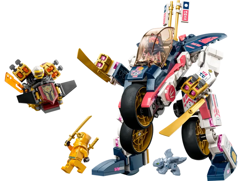 Load image into Gallery viewer, Lego Ninjago Sora&#39;s Transforming Mech Bike Racer 384pc
