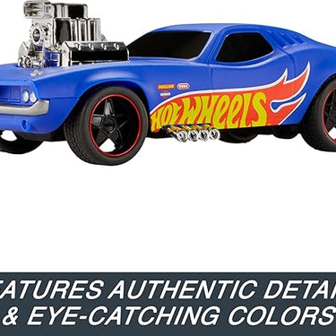 Hot Wheels 1:16 Scale RC Rodger Dodger USB-Rechargeable Toy Car, Battery-Operated Remote Control