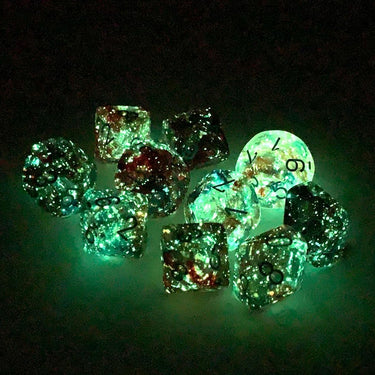Chessex Dice Set: Nebula Luminary - Primary w/Blue (10)