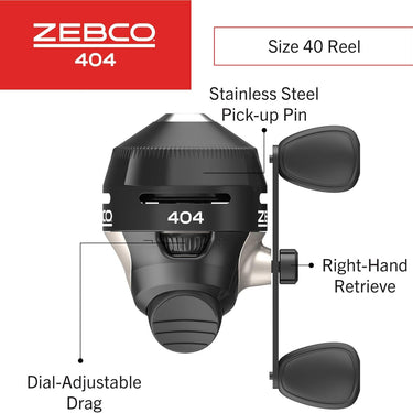 Zebco 404 Spincast Fishing Reel