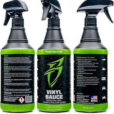 Boat Bling Vinyl Sauce Professional Vinyl Upholstery Cleaner Black