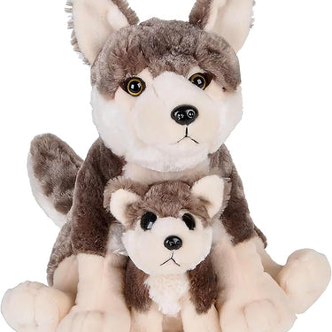 12" And 6" Birth Of Life Wolf Plush