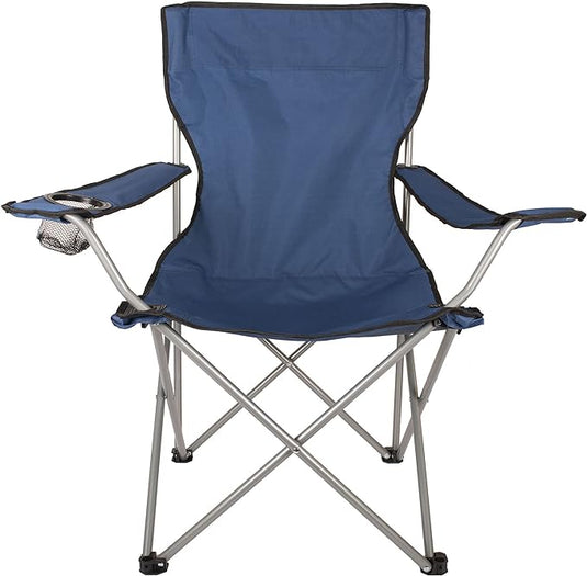 WORLD FAMOUS CAMPING QUAD CHAIR WITH CUP HOLDER