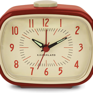 Kikkerland Retro Alarm Clock – Red
