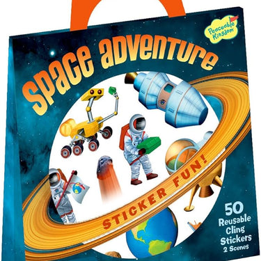 Space Adventure Reusable Sticker Tote