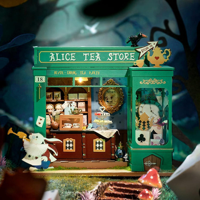 Load image into Gallery viewer, Rolife Alice&#39;s Tea Store DIY Miniature House Kit
