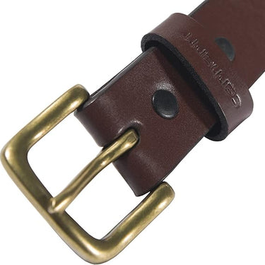 Carhartt Engraved Leather Buckle Belt (Brown) Size 52