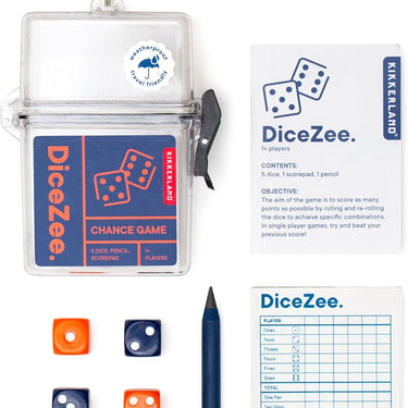 Kikkerland DiceZee Travel Game