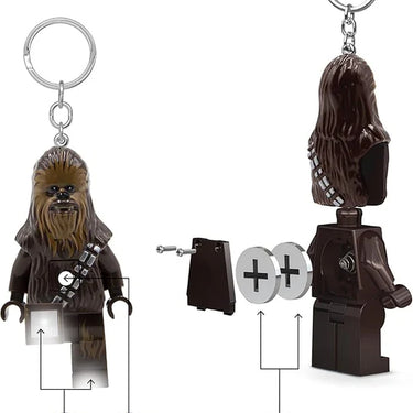 LEGO Star Wars Large 3 Inch Tall Figure Keychain Light - Chewbacca