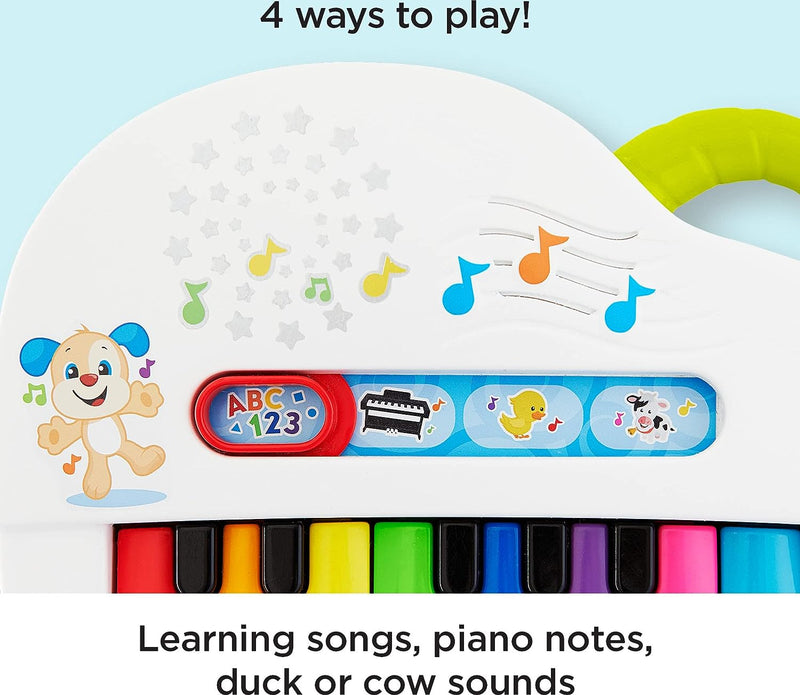 Load image into Gallery viewer, Fisher-Price Laugh &amp; Learn Baby Toy Silly Sounds Light-Up Piano With Learning Content &amp; Music For Ages 6+ Months
