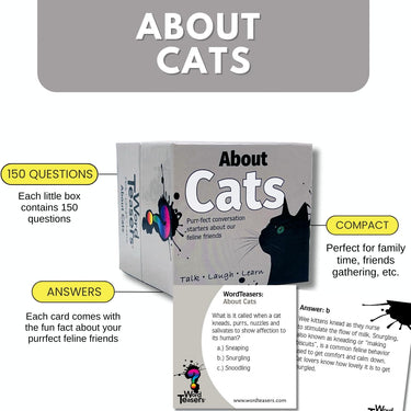 WORD TEASERS Cat Trivia Game