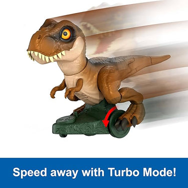 Jurassic World Roarin’ Frenzy T Rex RC Toy, Motorized Remote Control Tyrannosaurus Rex Dinosaur