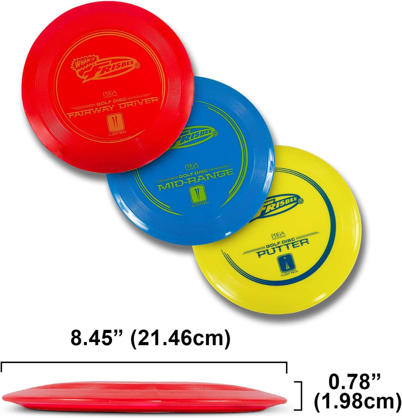 Load image into Gallery viewer, Wham-O Frisbee Disc Golf Set Includes Driver, Mid-Range &amp; Putter, PDGA Approved Golf Disc Toss Game Set 3 Pack Outdoor Disc Game for Recreation Play Backyard Beach Park Tailgates
