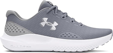 Under Armour Men's Charged Surge 4 Sneaker (Steel/Mod Grey/White) Size 9