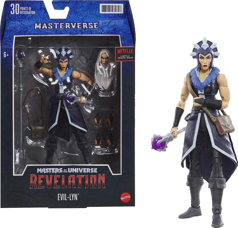 Load image into Gallery viewer, Masters of the Universe Masterverse Collection, Revelation Evil-lyn, 7-in Motu Battle Figures for Storytelling Play
