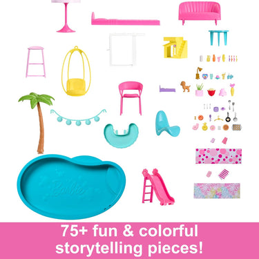 Barbie Latest Dreamhouse | Pool Party Doll Playset