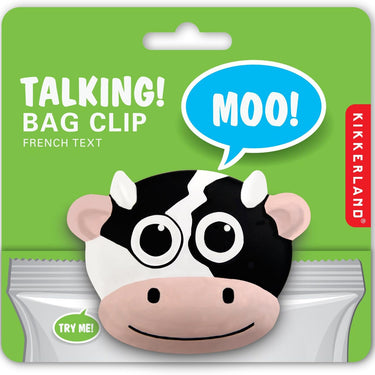 Kikkerland Cow Talking Bag Clip