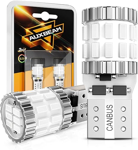 Auxbeam 2023 Upgraded 194 LED Bulbs Blue, 400% Brighter Extremely Bright Canbus Error Free 168 2825 T10 W5W LED Light Bulbs for License Plate Lights Interior Lights Dome Map Light, 30-SMD, Pack of 2