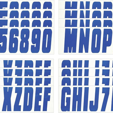 Hardline 350 Series 3-Inch Boat & PWC Registration Number Kit (Blue)