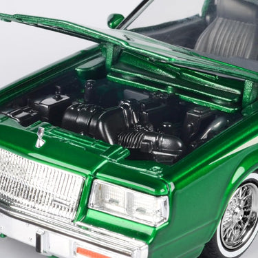 1987 Regal 3.8 SFI Turbo Green Metallic and Cream with Graphics Get Low Series 1/24 Diecast Model Car