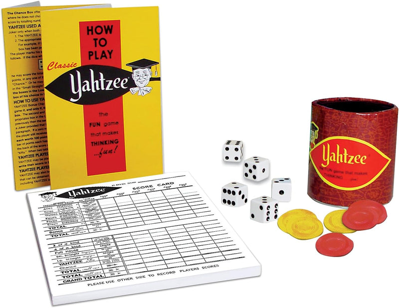 Load image into Gallery viewer, Classic Yahtzee with Retro Artwork, An Exciting Game Of Skill And Chance with Original Components, by Winning Moves Games USA, for Ages 8 and Up, 2 or More Players
