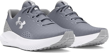 Under Armour Men's Charged Surge 4 Sneaker (Steel/Mod Grey/White) Size 9