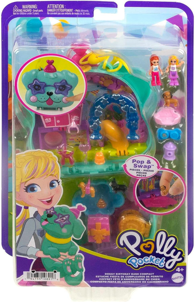 Load image into Gallery viewer, Polly Pocket Compact Playset, Doggy Birthday Bash
