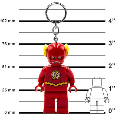 LEGO DC Super Heroes Large 3 Inch Tall Figure Keychain Light - The Flash