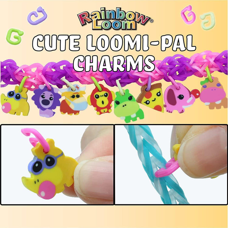 Load image into Gallery viewer, Rainbow Loom® Loomi-Pals Food Collectible, Features 30 Mystery Cute Food Themed Charms and 600 Colorful Rubber Bands All in a RESEALABLE Bag, Great Gifts for Boys and Girls 7+
