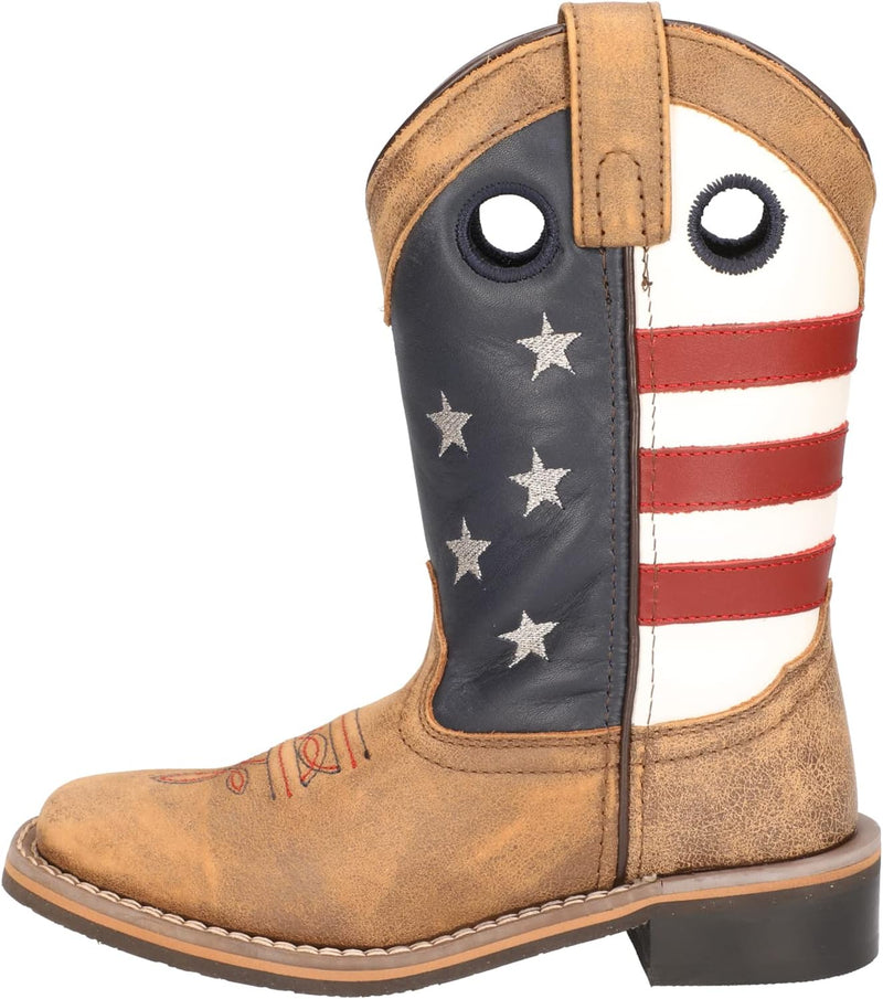 Load image into Gallery viewer, SMOKEY MOUNTAIN STARS AND STRIPES WESTERN BOOTS YOUTH 5
