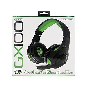 Sentry Green Gaming Headset with Boom Mic