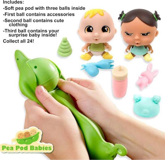 Pea Pod Babies 12Pc - Assorted