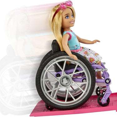 Barbie Chelsea Doll (Blonde) & Wheelchair, Toy For 3 Year Olds & Up