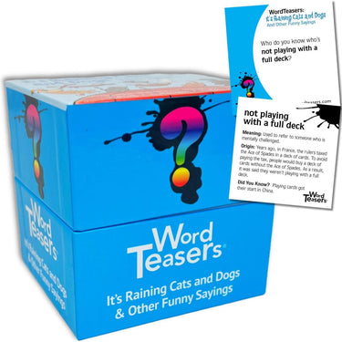 WORD TEASERS It’s Raining Cats and Dogs Conversation Cards