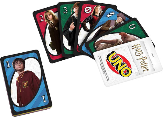 Mattel Games UNO Harry Potter Card Game for Kids, Adults and Game Night Based On the Popular Series for 2-10 Players