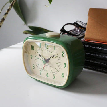 Kikkerland Retro Alarm Clock – Green