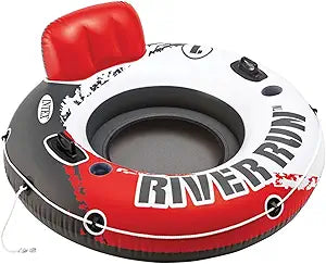 Intex Aqua River Run 1 Fire Edition Sport Lounge, Inflatable Water Float, 53