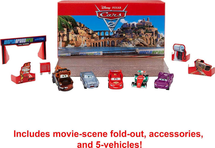 Mattel Disney and Pixar Cars Vehicle Set of 5 Collectible Character Toy Cars