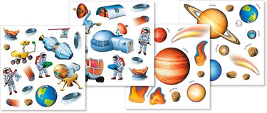 Space Adventure Reusable Sticker Tote