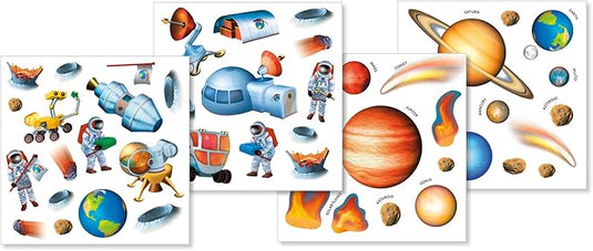 Space Adventure Reusable Sticker Tote