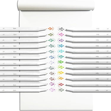 Ooly Seriously Fine Felt Tip Markers - Set of24